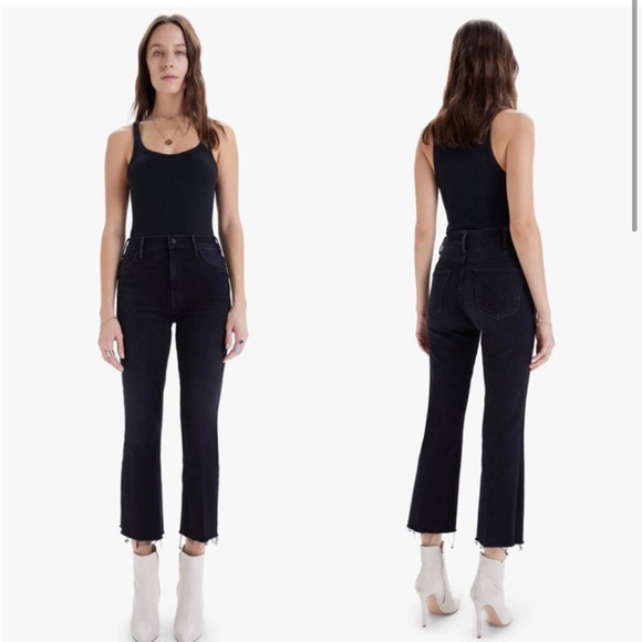 NWT MOTHER The Hustler Ankle Fray Jeans in Encounters At Night Size 26 - Picture 3 of 10